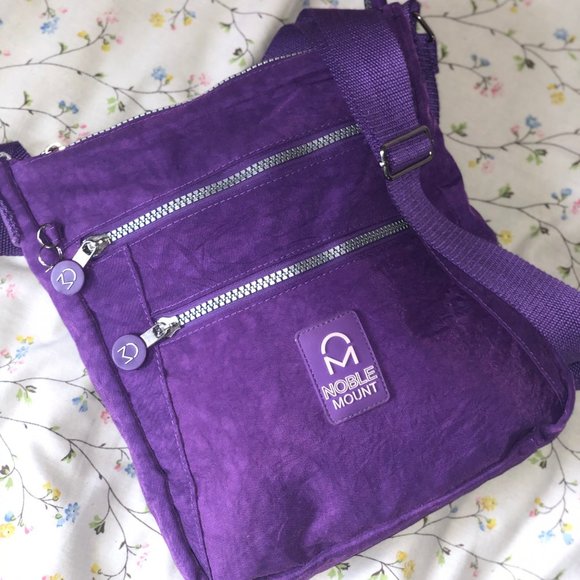 Noble Mount 💜 Crossbody Bag Purse Purple - Picture 4 of 8